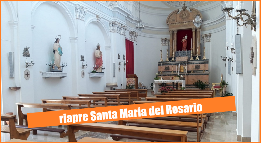 Riposto. Dopo 5 mesi riapre la chiesa di Santa Maria del Rosario, è